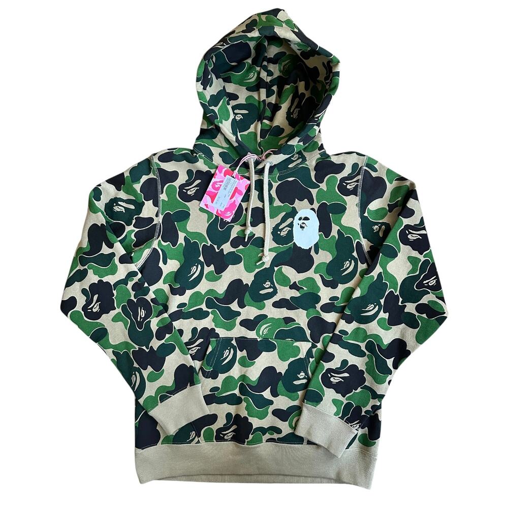 Brand New Womens S Bape Green Camo Pullover Hoody